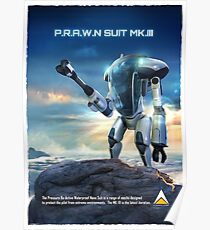 Subnautica - PRAWN Suit (Land) Poster