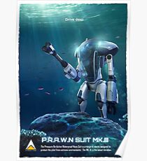 Subnautica - PRAWN Anzug (Meer) Poster