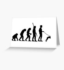 Evolution of man Greeting Card