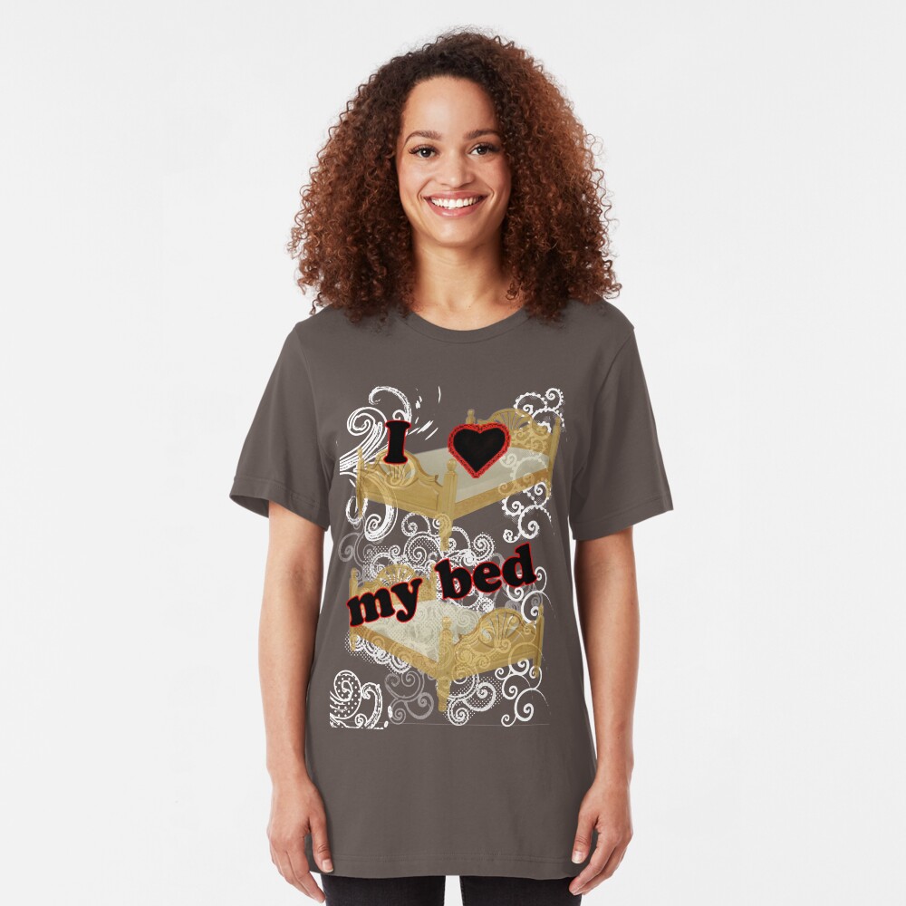 I Heart My Bed Slim Fit T-Shirt