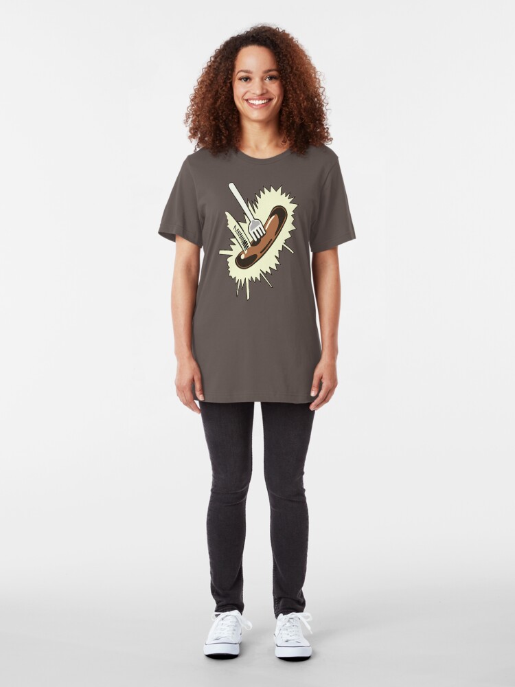 Alternate view of Unexpected Sausage Slim Fit T-Shirt