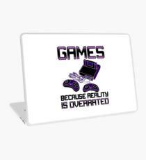 Funny Video Games Addict Laptop Skin