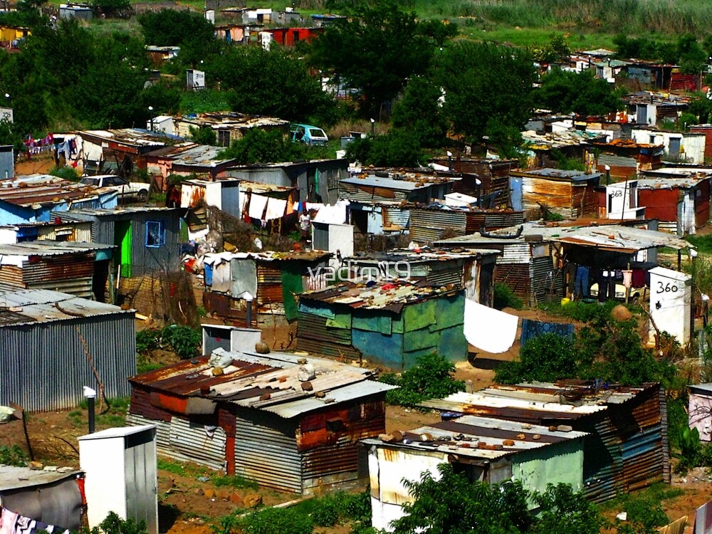 Shanty Town Soweto South Africa By Vadim19 Redbubble