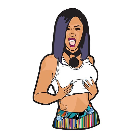 cardi b boobs posters by kdmadeit redbubble cardi b boobs by kdmadeit