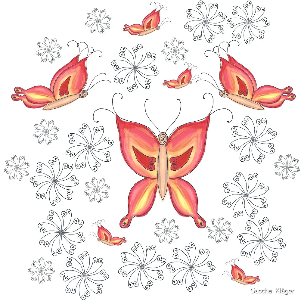 Butterfly Pattern Butterfly Pattern By Sascha Klager Redbubble