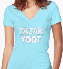 tazar yoot Women's Fitted V-Neck T-Shirt