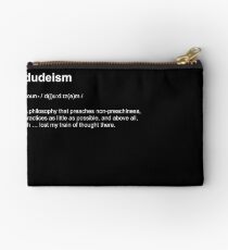 Big Lebowski | Dudeism Philosophy Dictionary Definition Short-Sleeve Tee Studio Pouch