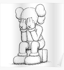 Kaws traurig Poster