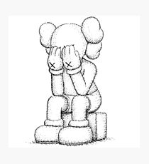 Kaws sad Photographic Print
