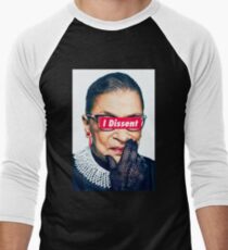Camiseta ¾ bicolor para hombre Notorious RBG - I Dissent