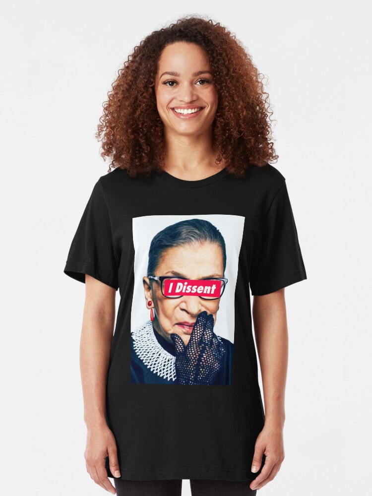 Alternate view of Notorious RBG - I Dissent Slim Fit T-Shirt