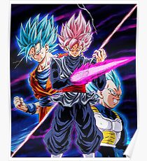 Goku Black VS Saiyans Poster