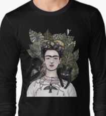Frida Kahlo self portrait version Long Sleeve T-Shirt