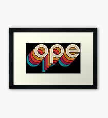 Disco Ope Framed Print