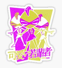 Punk Mascot Stencil Sticker