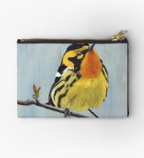 Blackburnian Warbler Zipper Pouch