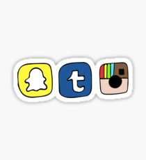 tumblr instagram snapchat apps Sticker