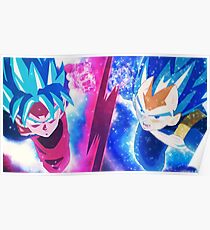 goku and vegeta - goku ultra instinct and vegeta ultra instinct - goku vs vegeta Poster