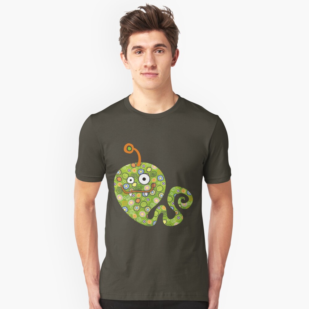 green-worm-unisex-t-shirt-by-sandygrafik-redbubble