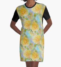 Happy roses Graphic T-Shirt Dress