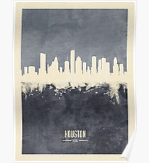 Houston Texas Skyline Poster