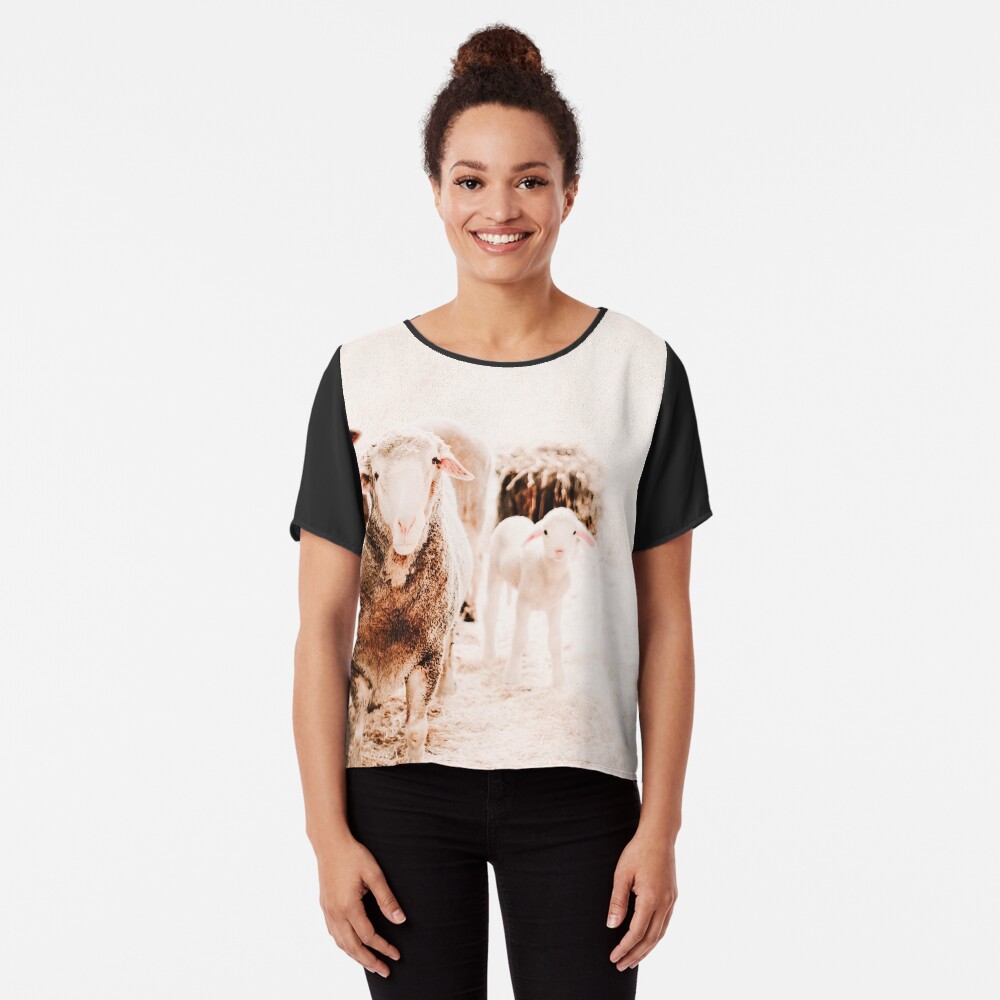 Millys family portrait Chiffon Top