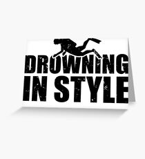 Underwater Diving Greeting Card