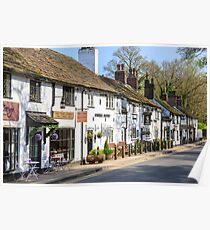 An English village - Prestbury Cheshire Poster