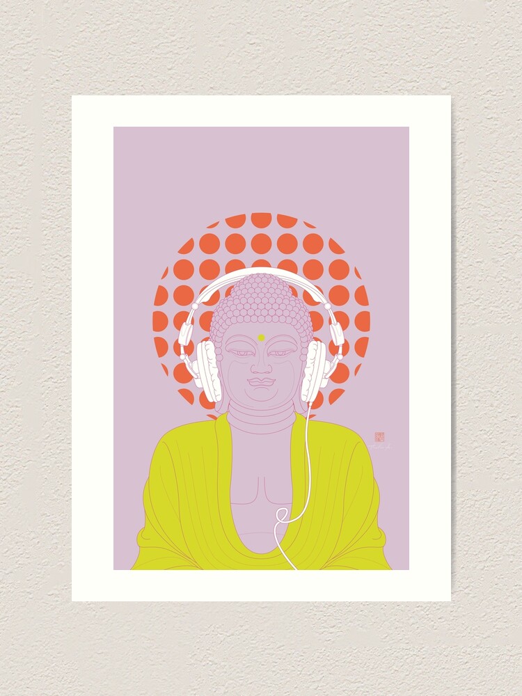 Alternate view of Buddha : Listen to Om! (PopArtVersion) Art Print