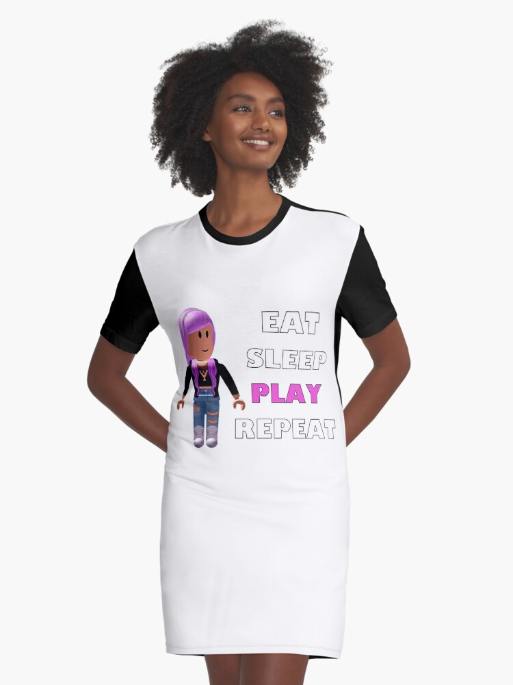 Vestido Camiseta Roblox Eat Sleep Play Repeat De Hypetype Redbubble - bolsa de tela roblox eat sleep play repeat de hypetype redbubble