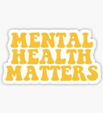 Mental Health Matters - Yellow Sticker