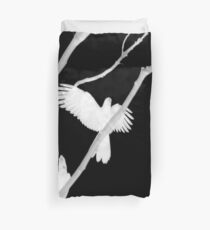 Birds in Black and White Duvet Cover
