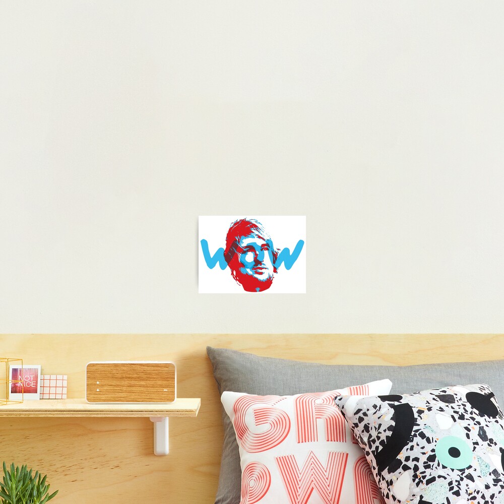 Owen Wilson Says Wow - Red Photographic Print