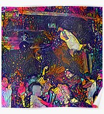 Abstract Die Lit Poster