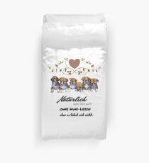 Funda nórdica Perros: motivo de cachorro con lema