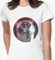 with you 'til the end of the line Women's Fitted T-Shirt
