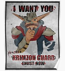Join the Krimzon Gaurd Poster