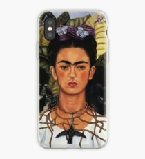 frida kahlo self portrait with hummingbird iPhone Case