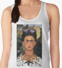 frida kahlo self portrait with hummingbird Women's Tank Top