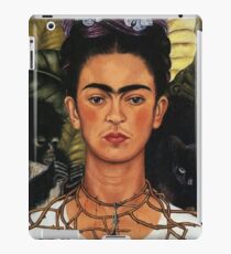 frida kahlo self portrait with hummingbird iPad Case/Skin