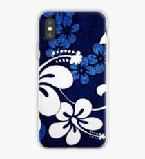 Hawaiian Blue Hibiscus iPhone Case