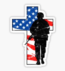 American Holy Cross Veteran Shirt Memorial Day Remembrance Sticker