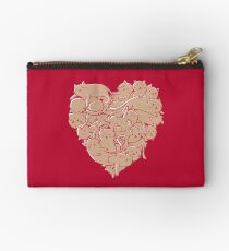 I Love Cats Heart Studio Pouch