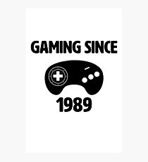 Gaming Since 1989 Photographic Print