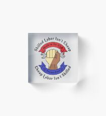 Skilled Workers Labor Union Collection Acrylic Block