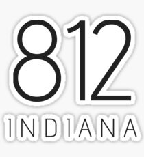 INDIANA 812 • BLACK Sticker