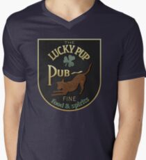 The Lucky Pup Pub Men's V-Neck T-Shirt