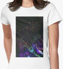 dark bokeh Women's Fitted T-Shirt