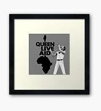 Queen Live Aid Framed Print