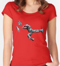 Severe Weather Warning Women's Fitted Scoop T-Shirt